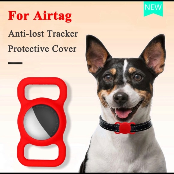 Dog/Cat Collar Silicone Apple Air Tag Holder - Picture 4 of 5